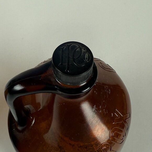 Vintage 1950s Clorox Bottles Set Amber Glass Brown Jug Prop Midcentury Decor Far - Picture 4 of 10